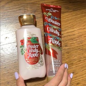 bath and body works winter candy apple bundle